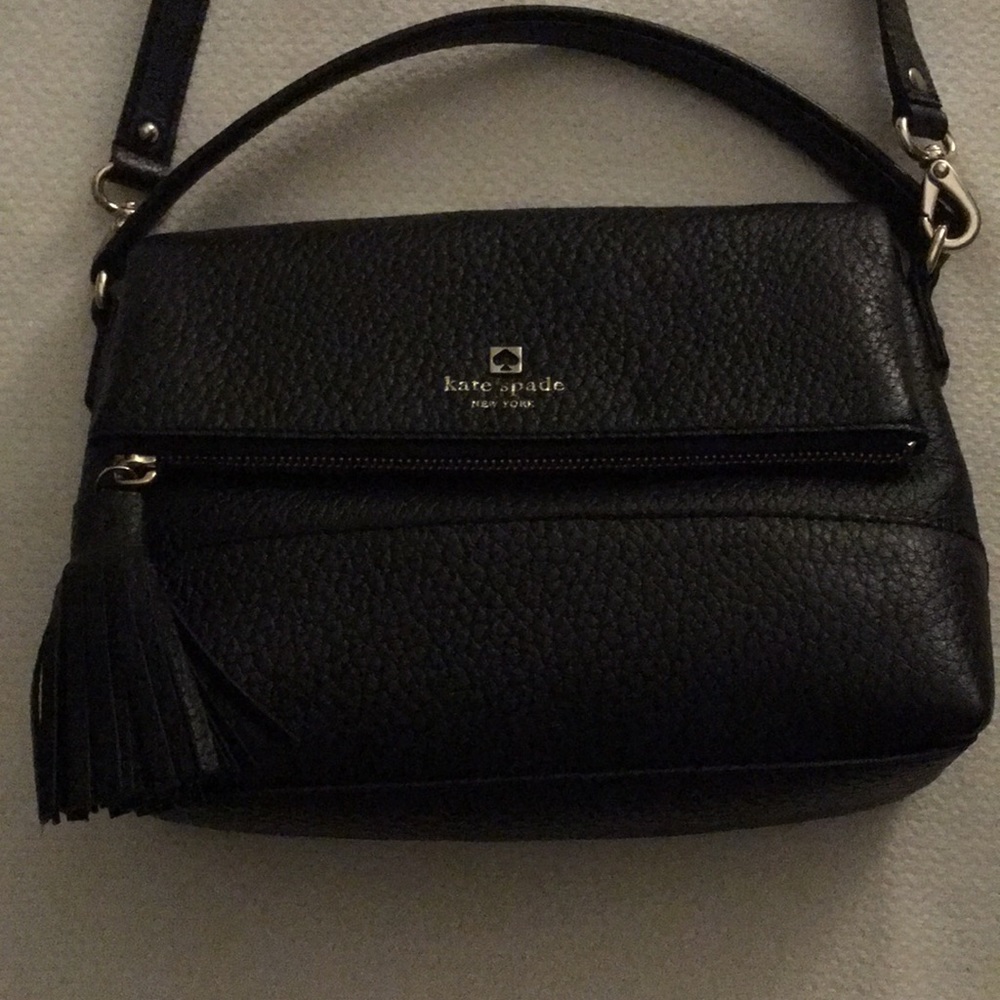 Kate Spade Black Leather Crossbody Bag